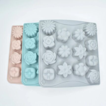 Multiple Flowers Shaped Chocolate Mold