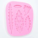 5 in 1 Leaves Fondant Mold