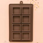 Silicone Chocolate Bar Mold – 10-Cavity Square Block Design | CM211