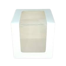 Cake Box White Transparent (25x25x20cm)