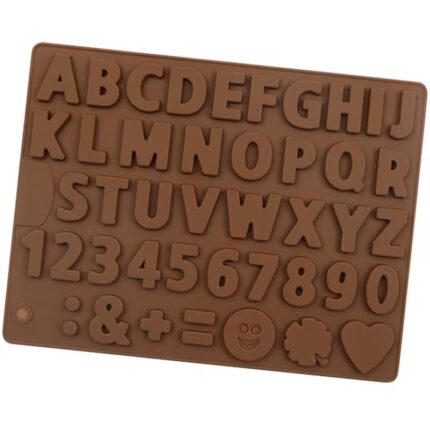 Alphabet, Numbers & Symbols Chocolate Mold