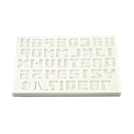 Alphabet Pixel Script Silicone fondant Mold