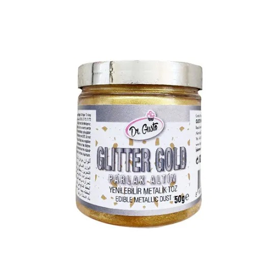 1765395186_glit.jpeg Glitter Edible Metalic 10 gm Dr Gusto - Image 1