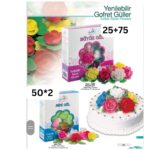 EDIBLE WAFFER FLOWER ASSORTED
