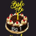 BRIDE TO BE TOPPER GOLD