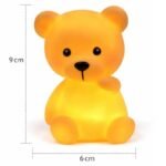 Cute Teddy LED Cake Topper Light – Golden Glow Bear