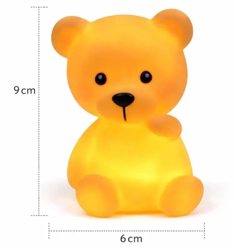 1783796920_132.jpeg Cute Teddy LED Cake Topper Light – Golden Glow Bear - Image 1