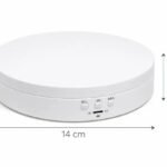 360° Electric Display Turntable –(b/w) Rotating Base for Product & Cake Display